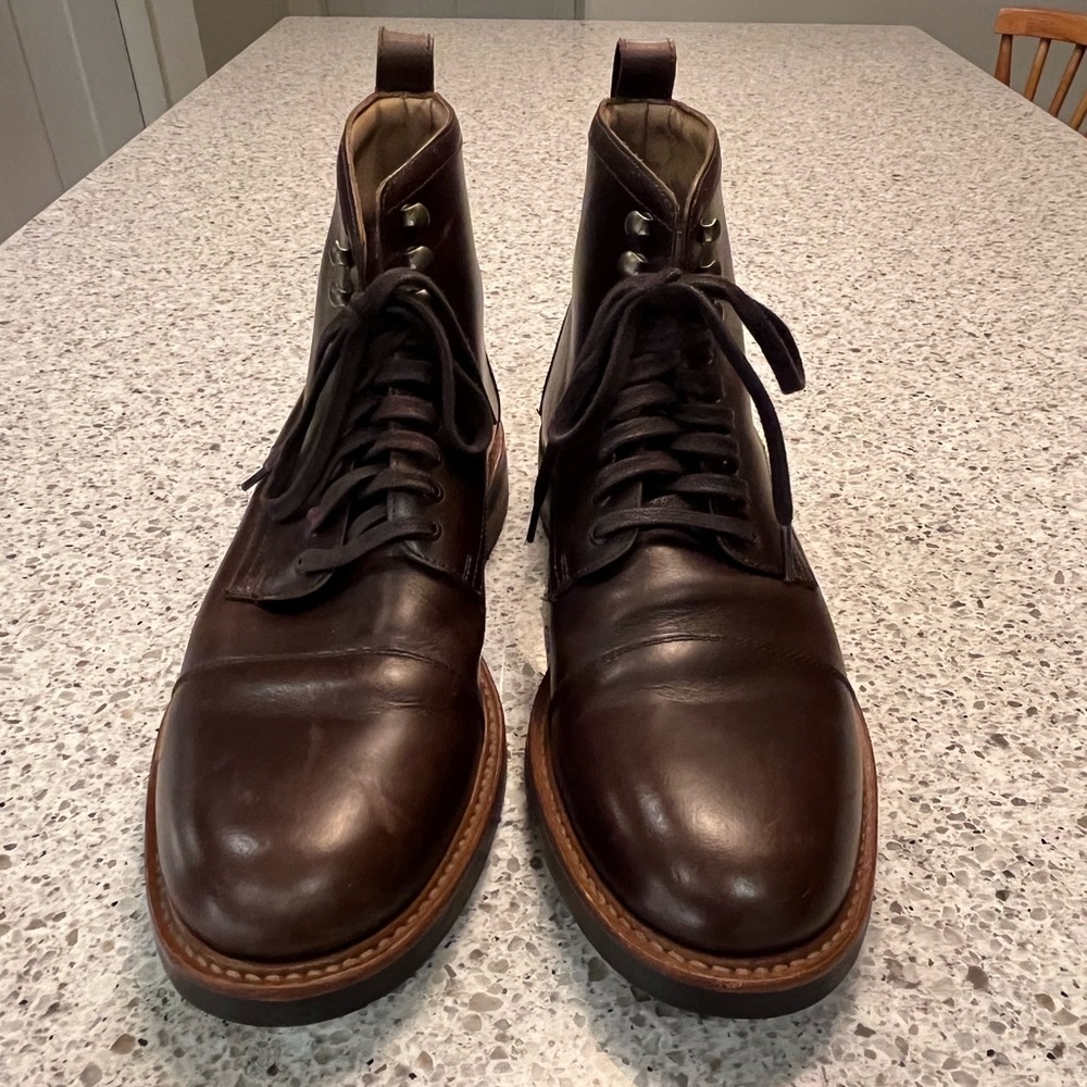 Rhodes Footwear Darren Cap Toe Boot Espresso Brown 65288 Men's *12* Minimal Wear